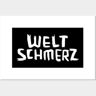 Weltschmerz, German expression, Philosophy Posters and Art